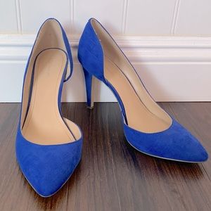 BGBGeneration Blue Snake Skin Stileto Heels 10M